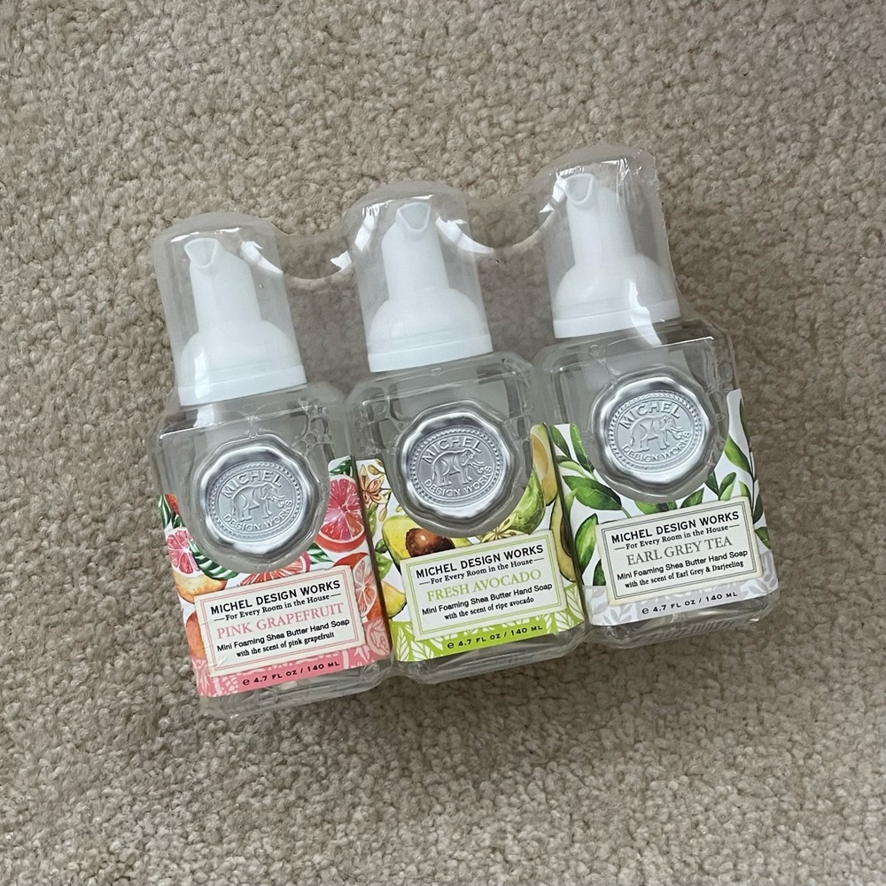 Michel Design Works Mini Hand Soap Set: Pink Grapefruit, Avocado, Earl Grey Tea - Picture 14 of 16
